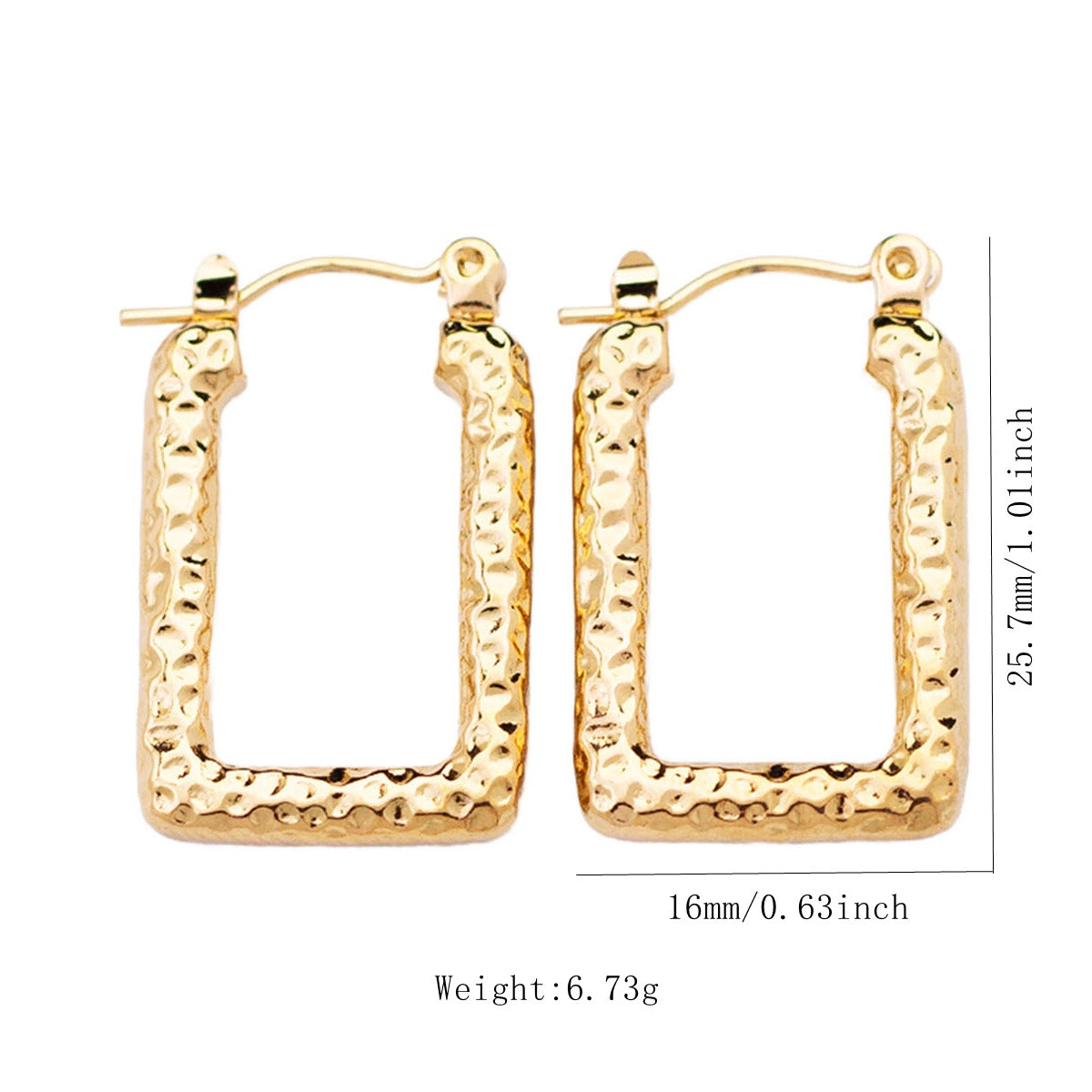 Korean Trendy Gold Earrings -B