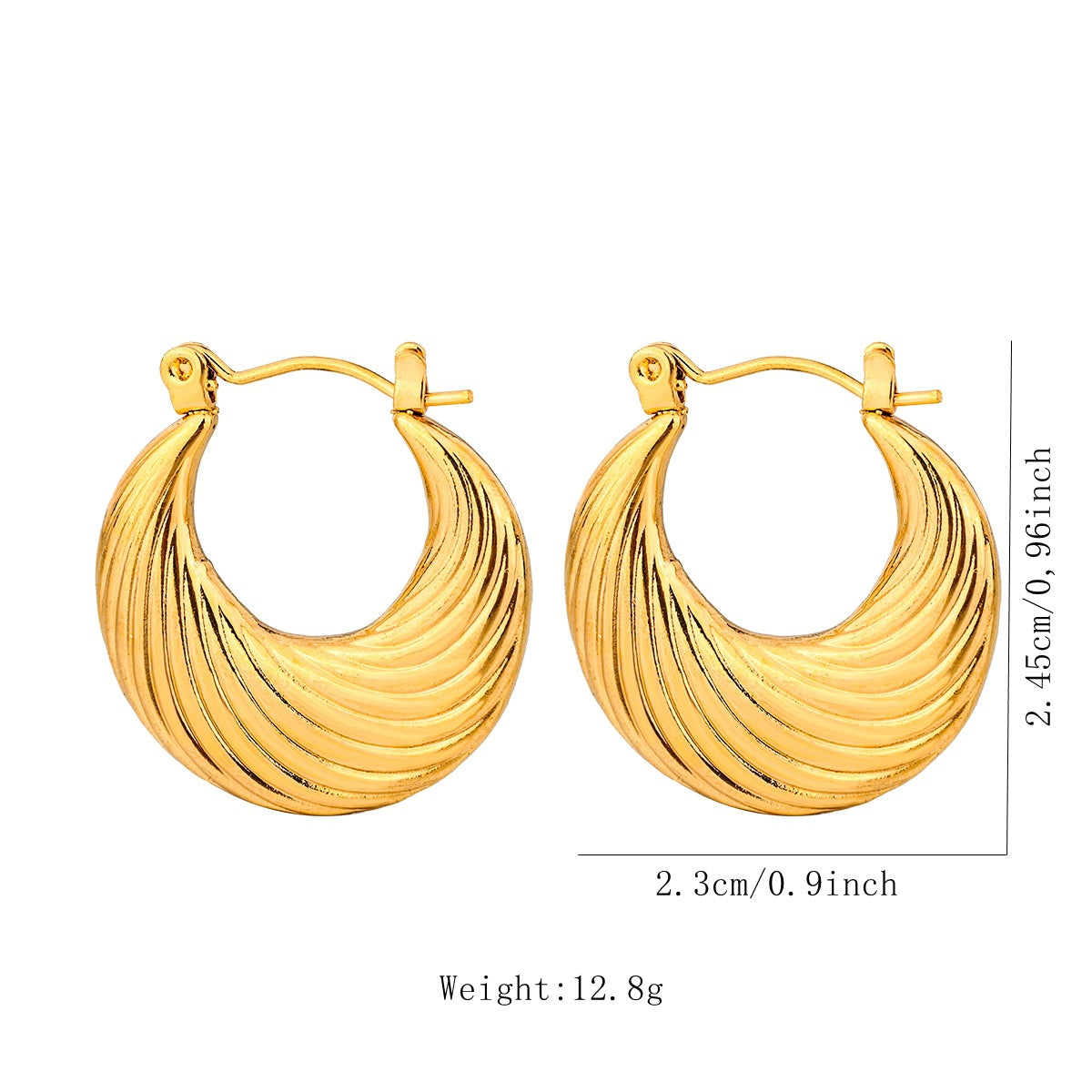 Korean Gold Hoop-C