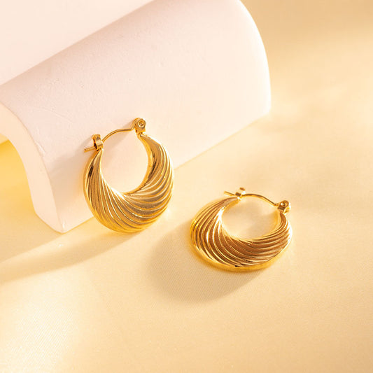 Korean Gold Hoop-C