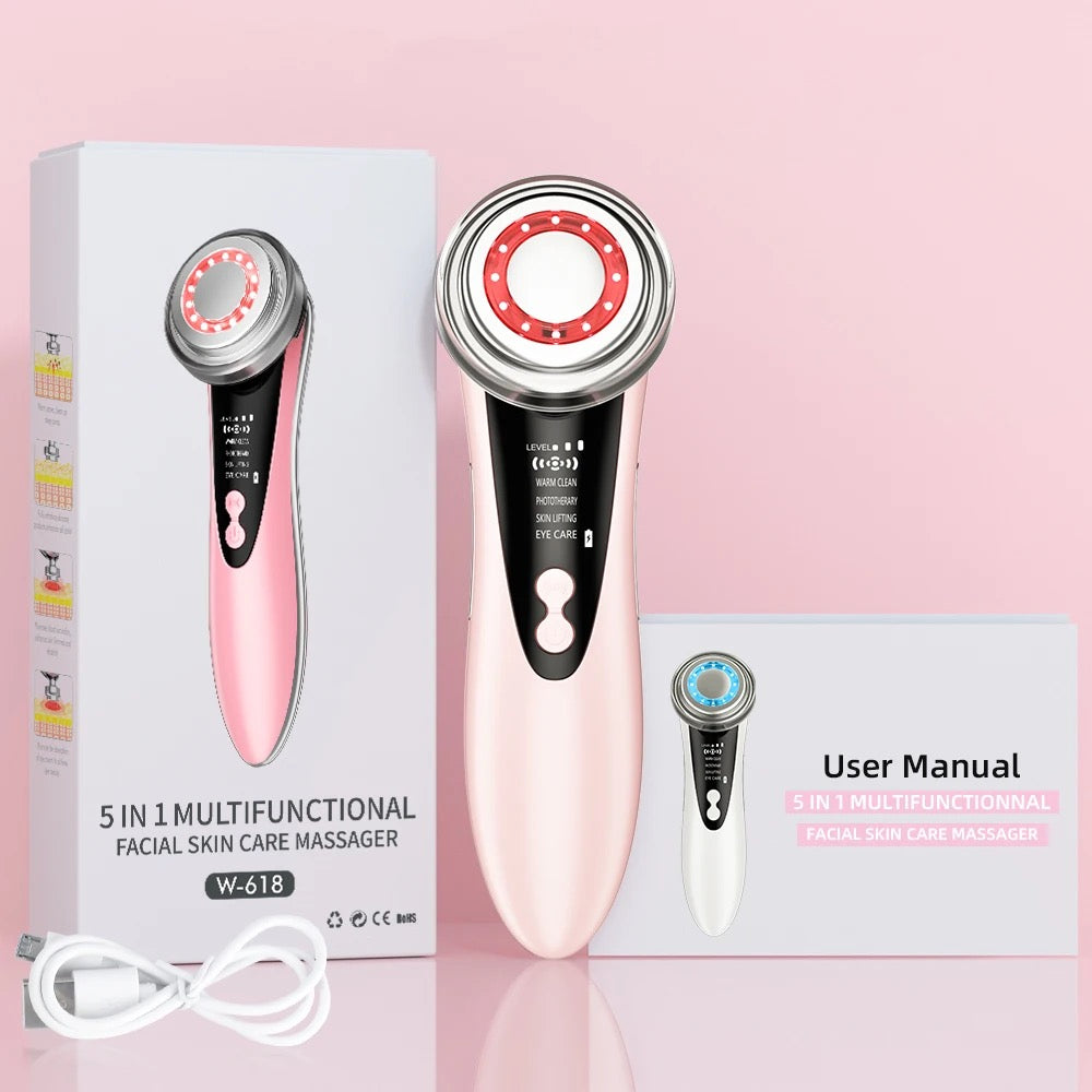 5 In 1 Facial Skin Lifting and  Tightening Device with LED photon technology