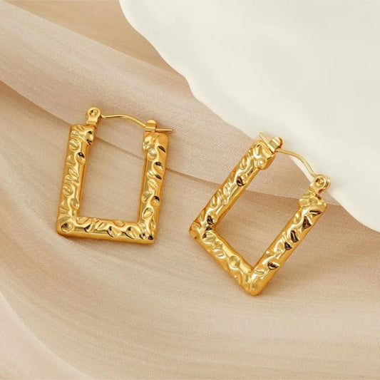 Korean Trendy Gold Earrings -B