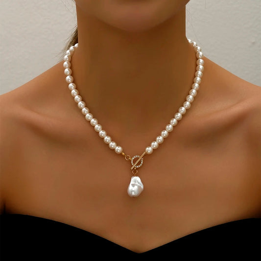 Korean Pearl Necklace-D